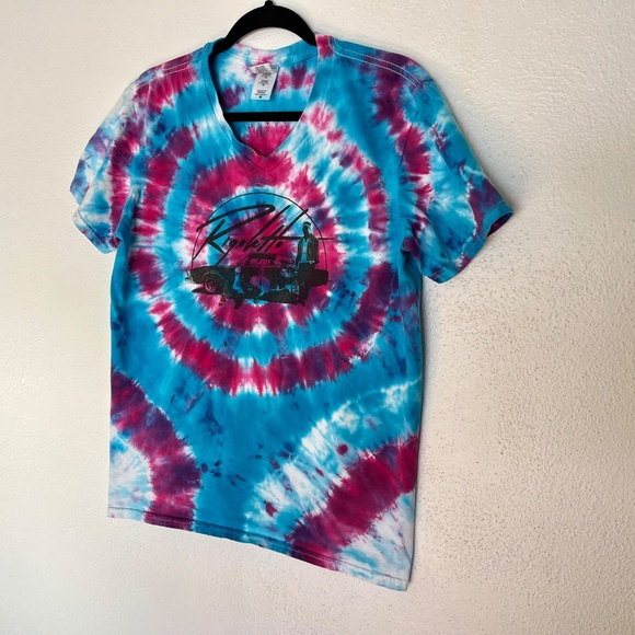 Vintage Tie Dye T-shirt Tee Obscure Garage Band Rigoletto UNISEX M One of a Kind - Picture 5 of 11